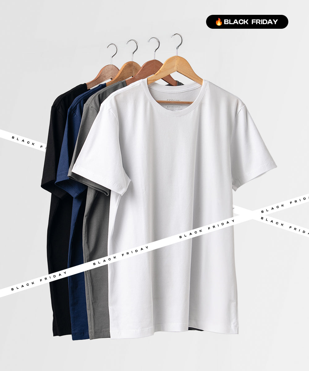KIT 4 Camisetas | 15% OFF